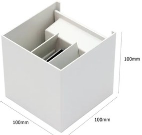 Applique da esterno LED 2xLED/3W/230V IP54 bianco