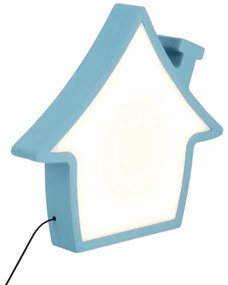 Lampada da tavolo LED per bambini HOUSE LED/10W/230V blu