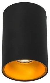 Faretto Smart nero con oro incl. Sorgente luminosa WiFi GU10 - Deep