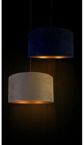 Duolla - Lampadario a sospensione con filo ROLLER 1xE27/40W/230V diametro 40 cm blu