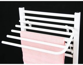 Aqualine - Portasciugamani per elemento riscaldante 60 cm bianco