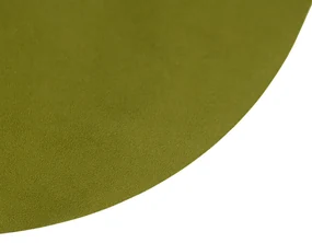 Paralume piatto velluto verde oro 45 cm