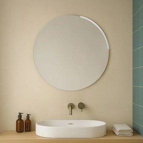 Specchio bagno rotondo con luce a led integrata da 60cm