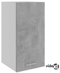 vidaXL Mobile Pensile Grigio Cemento 29,5x31x60cm in Legno Multistrato