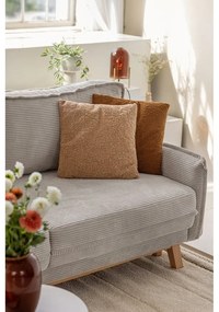 Divano letto in velluto a coste verde chiaro 218 cm Tori - Bonami Selection