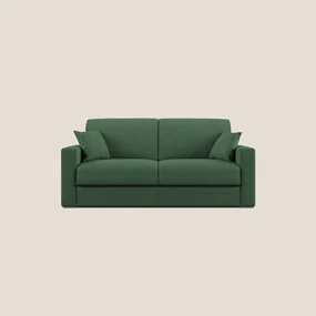 Best Divano letto matrimoniale in tessuto smacchiabile QuickClean T08 verde 196 cm (mat. 140x197)