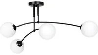 Lampada a Soffitto Pregos, Nero, Acciaio, 60x30x60 cm, EPIKASA