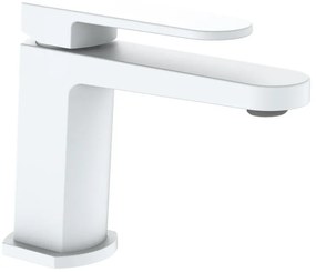 Rubinetto per lavabo a canna bassa Zefir bianco pvd AQUASANIT
