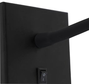 Lampada da parete moderna flessibile LED nera - Flex
