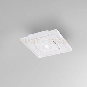 Gfa1400- faretto ad incasso a led 3000k 813lm 11w in gesso bianco d...