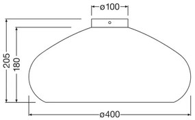 Ledvance - Plafoniera DECOR CARDBOARD 1xE27/15W/230V diametro 40 cm