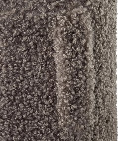 Poggiapiedi marrone scuro con rivestimento in bouclé Teddy – Blomus