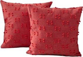 Federe decorative in set 2 pz 43x43 cm Tuffet – Mioli Decor