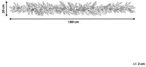 Festone natalizio innevato LED 180 cm PAIMIO Beliani