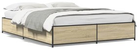 Giroletto Rovere Sonoma 140x200 Cm İn Legno Multistrato Metallo /