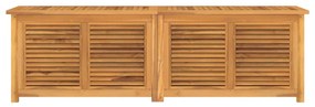 Contenitore giardino con borsa 175x50x53cm legno massello teak