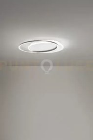 Plafoniera in alluminio colore bianco opaco + grigio titanio orbit ...