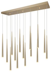 Lampadario LED dorato Cala – Trio Select