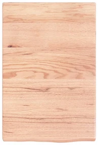 Ripiano muro marrone chiaro 40x60x4 cm massello rovere trattato