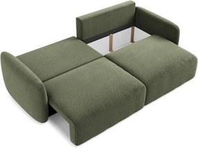 Divano verde allungabile/con contenitore 238 cm Kalena – Makamii