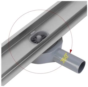 REA-G5808 - Canale di scarico NEOX PRO 70 cm in acciaio inossidabile