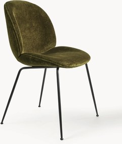 Sedia imbottita in velluto Beetle