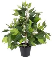 Ficus Artificiale con Vaso Altezza 55 cm Verde