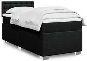 Giroletto A Molle Con Materasso Nero 90x190 Cm İn Tessuto /