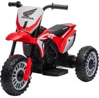 Moto Elettrica per Bambini 3 Ruote 6V con Licenza Honda CRF450RL Rosso