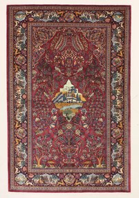 Kashan Tappeto persiano 140 x 210 (Iran) Annodato A Mano
