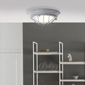 Brilliant - Plafoniera TYPHOON 1xE27/30W/230V Ø 29 cm grigio