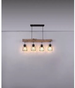 Globo 15326-4N - Lampadario a sospensione con filo MINA 4xE27/40W/230V