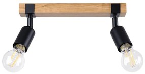 Sollux SL.1296 - Faretto ZUCA 2xE27/15W/230V nero