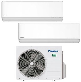 Condizionatore a muro multisplit PANASONIC DUAL etherea WIFI NANOEX 9 + 12 15000 BTU classe raffreddamento A+++, bianco