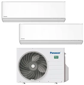 Condizionatore a muro multisplit PANASONIC DUAL etherea WIFI NANOEX 9 + 12 15000 BTU classe raffreddamento A+++, bianco