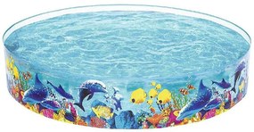 Bestway - Piscina Rigida Per Bambini Fantasia Mare Rotonda 244x46cm Da Giardino