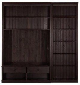 Televisore marrone in legno di pino 214x223 cm Anita - Støraa