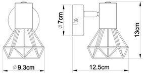 Globo 54802-1 - Faretto XARA I 1xE14/40W/230V cromo lucido