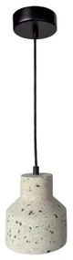 Lampadario a sospensione con filo TERRAZZO 1xE27/60W/230V diametro 12 cm color crema