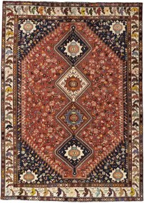 Shiraz Tappeto persiano 200 x 280 Rosso (Iran) Annodato A Mano