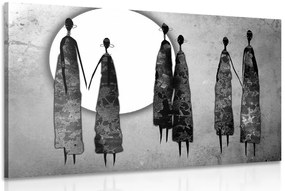 Quadro su tela – Donne africane in bianco e nero