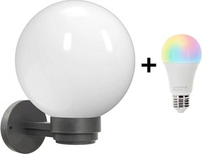 Brilagi -LED RGBW Applique da esterno HARBOR 1xE27/15W/230V IP33 antracite/bianco