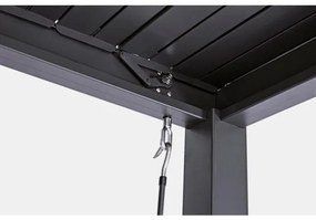 Pergola Bioclimatica 3x4 In Alluminio Con Lamelle Orientabili Antracite Pacific Bizzotto