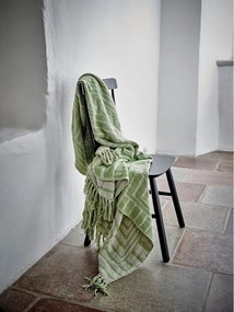 Coperta verde in misto cotone 130x155 cm Velva – Bloomingville