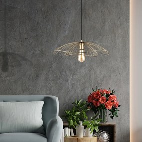 Lampada a sospensione di colore oro, altezza 111 cm Root - Squid Lighting