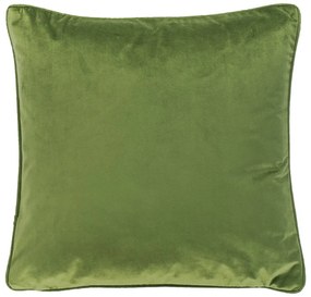 Cuscino verde scuro vellutato, 45 x 45 cm - Tiseco Home Studio