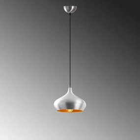 Lampadario a sospensione DODO con cavo, 1xE27/40W/230V, cromo opaco