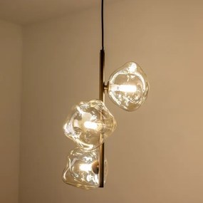 BRILAGI - Lampadario sospeso a cavo VULCANO 3xG9/8W/230V bronzo/beige fumé