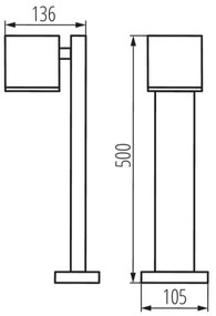 Lampada da esterno GORI 1xGU10/35W/230V IP44