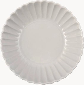 Set di 6 piatti fondi con scanalatura in rilievo Lotus
